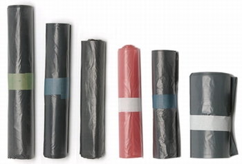 HD zak 60x90 - T20 - 80L - grijs - rol 25 stuks