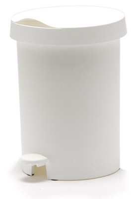 Pedaalemmer kunststof - 5 l - WIT