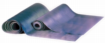 Geribde rubbermat 6mm, 1.2m breed, rol 10m