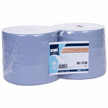 Maxi rol 2 laags tissue blauw 370mx25cm 2 rollen