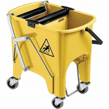 Dubbelvaks mopemmer ROCKET 15L GEEL
