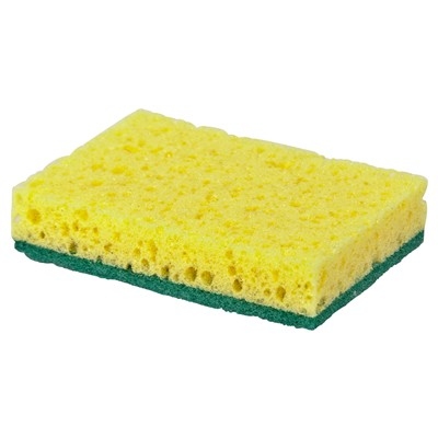 Schuurspons 010E - 13,8 x 9,8 cm - GEEL/GROEN