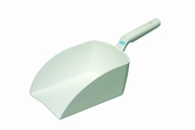 Handschep polipropyleen breed - 360 x 160 x 95 mm wit