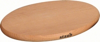 Ovale magnetische onderzetter - hout - 29 x 20 cm