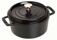 Ronde Cocotte 18 cm - zwart