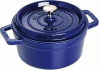 Ronde Cocotte 22 cm - donkerblauw