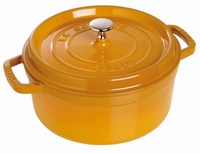 Ronde Cocotte 24 cm - mosterd