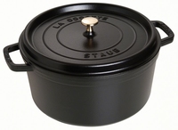 Ronde Cocotte 30 cm - zwart