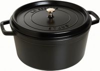 Ronde Cocotte 34 cm - zwart