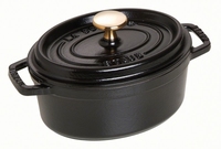 Ovale Cocotte 17 cm - zwart