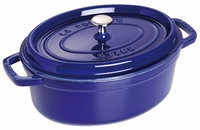 Ovale Cocotte 29 cm - donkerblauw
