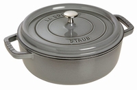 Lage Ronde Cocotte 26 cm - grafietgrijs