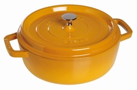 Lage Ronde Cocotte 26 cm - mosterd