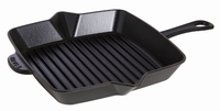 Amerikaanse grill - vierkant - 26 x 26 cm - zwart