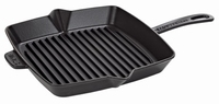 Amerikaanse grill - vierkant - 30 x 30 cm - zwart
