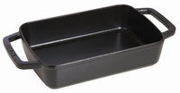 Rechthoekige ovenschotel - 30 x 20 cm - zwart
