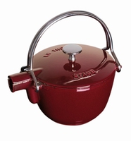 Ronde theepot - grenadine
