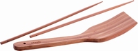 Bamboe set voor wok (spatel & 2 chopsticks)