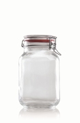 Bokaal beugel vierkant 2130ml + ring Per set van 6st.