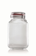Bokaal beugel vierkant 3040ml + ring Per set van 6st.