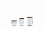Gelei bokaal rond + fruit deksel 440 ml Per set van 6st.