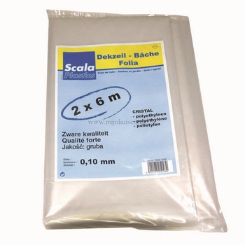 DEKZEIL PE  3X6M  0.10MM NATUREL 10 ST/PC