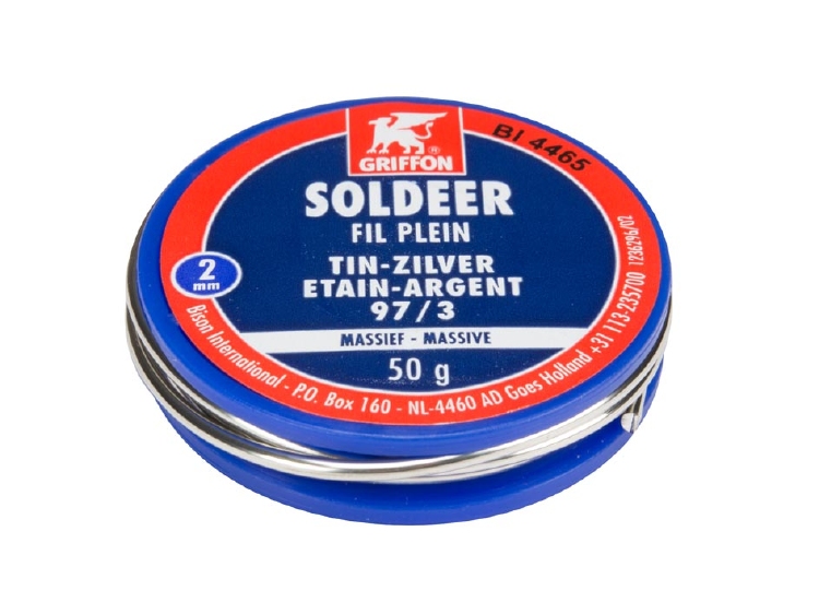 GRIFFON - TIN/ZILVERSOLDEER - 50 g - 2 mm 1st.