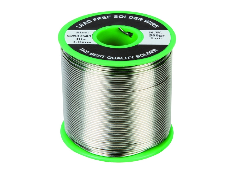 LOODVRIJ SOLDEER Sn 99.3% - Cu 0.7% 1mm 500g 1st.