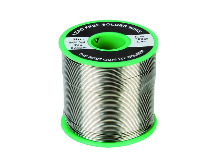 LOODVRIJ SOLDEER 96% Sn - 4% Ag 0.8mm 500g 1st.
