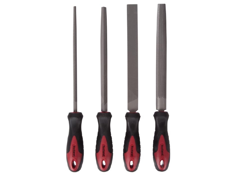 VIJLENSET VOOR STAAL - 20 cm - 4 st. 1st.