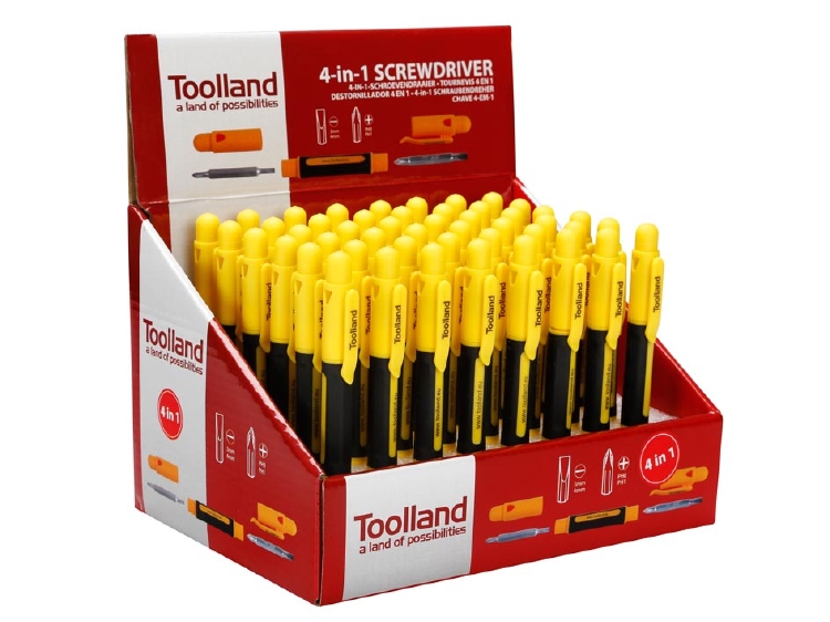 TOONBANKDISPLAY MET 48 x 4-IN-1-SCHROEVENDRAAIER 1st.