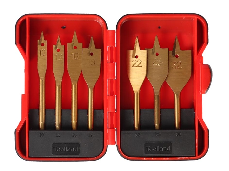 SET SPEEDBOREN - TITANIUM COATING - 7-delig 1st.