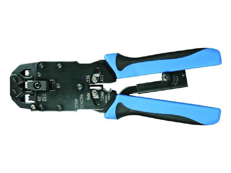 PROFESSIONELE KRIMPTANG VOOR MODULAIRE CONNECTOREN 4P4C (RJ1