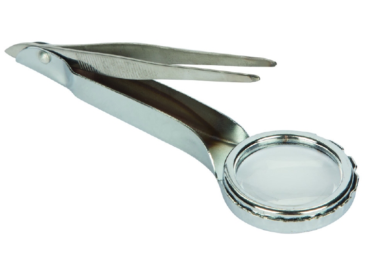 VERGROOTGLAS (6x) MET PINCET 1st.