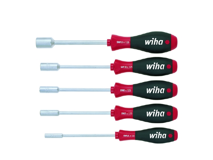 Wiha Schroevendraaierset SoftFinish zeskantdopsleutel 5-deli