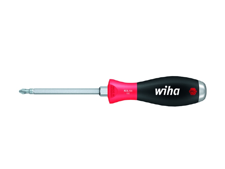 Wiha Schroevendraaier SoftFinish Pozidriv met doorgaande zes