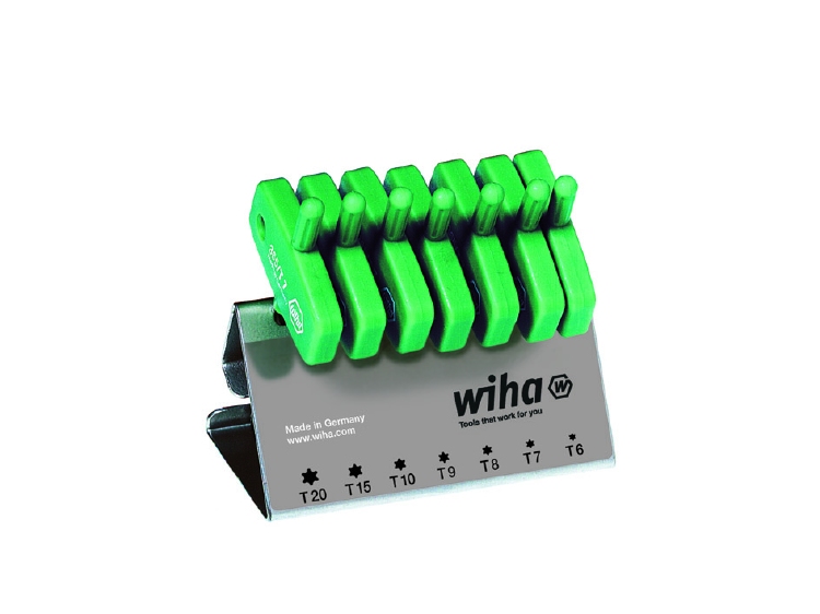 Wiha Stiftsleutelset met sleutelgreep TORX® 7-delig chemisch
