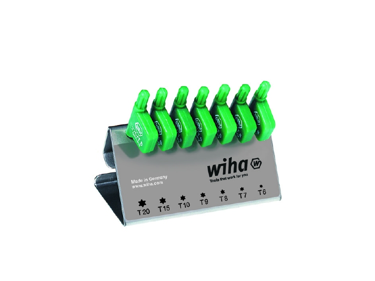Wiha Stiftsleutelset met vlaggetjesgreep TORX® 7-delig chemi