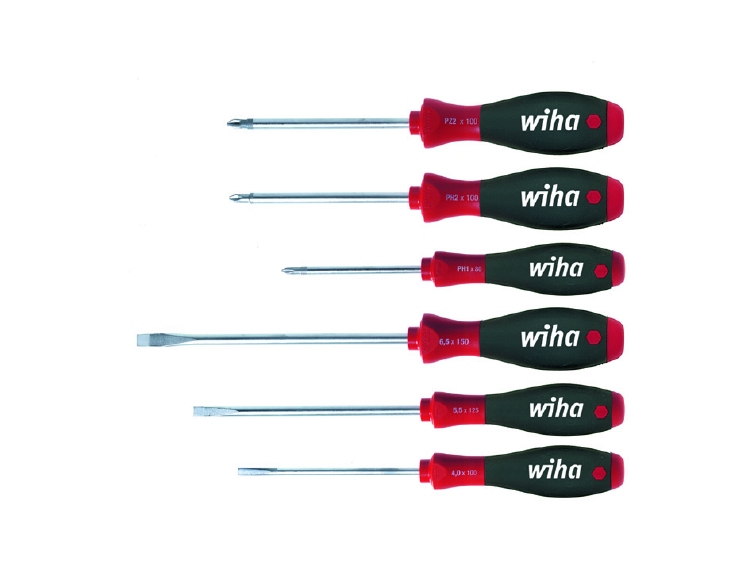 Wiha Schroevendraaierset SoftFinish sleufkop, Phillips, Pozi