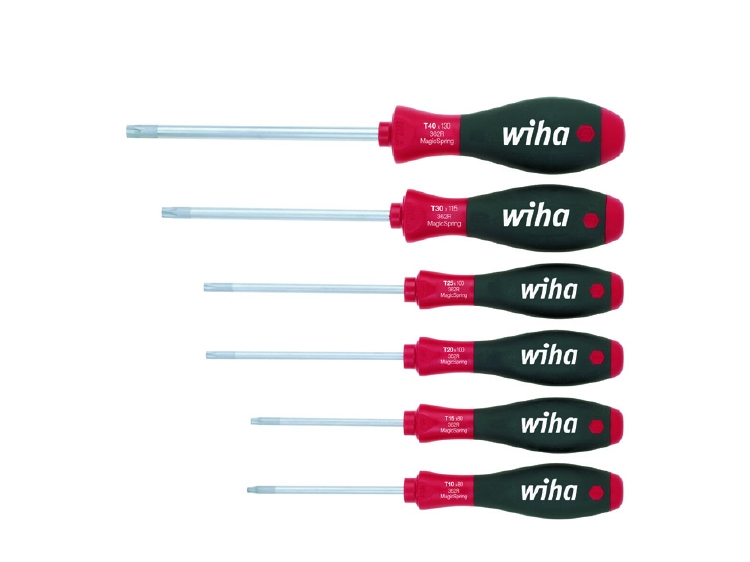 Wiha Schroevendraaierset SoftFinish TORX® MagicSpring® 6-del