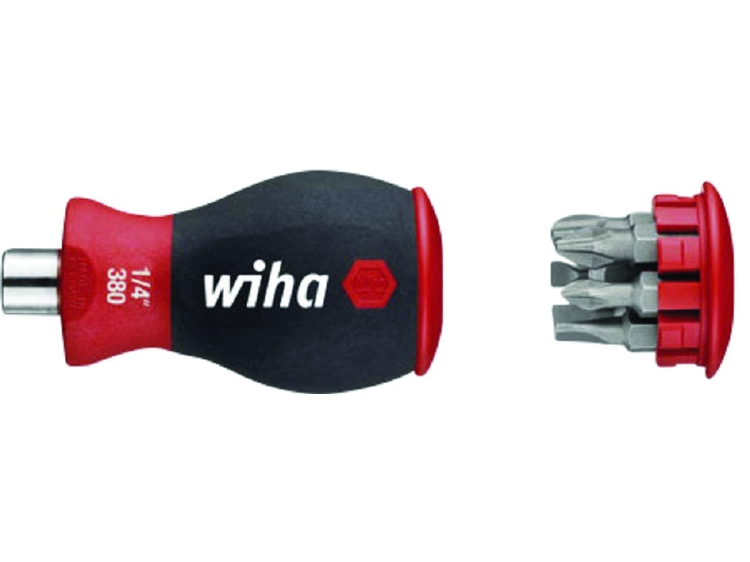 Wiha Schroevendraaier met bitmagazijn magnetisch sleufkop, P