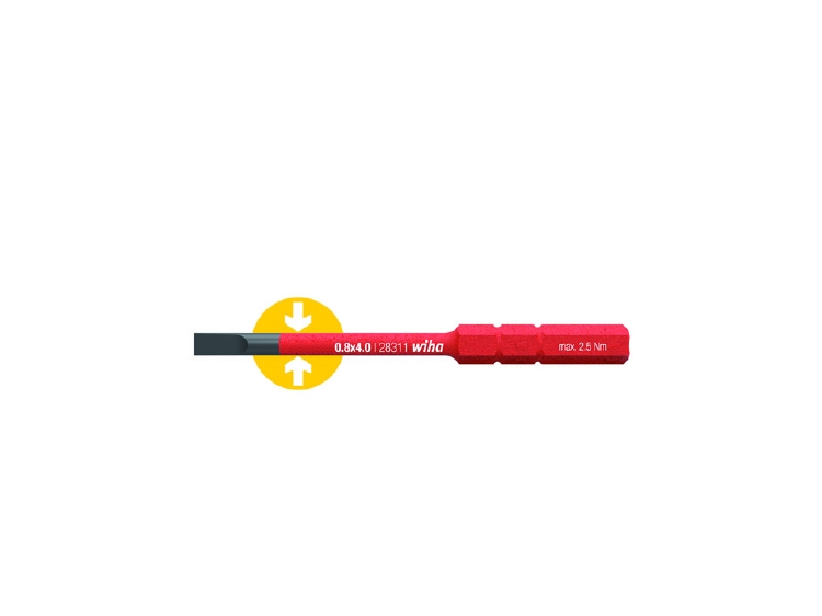 Wiha Bit slimBit electric sleufkop (34582) 6,5 mm x 75 mm 4s