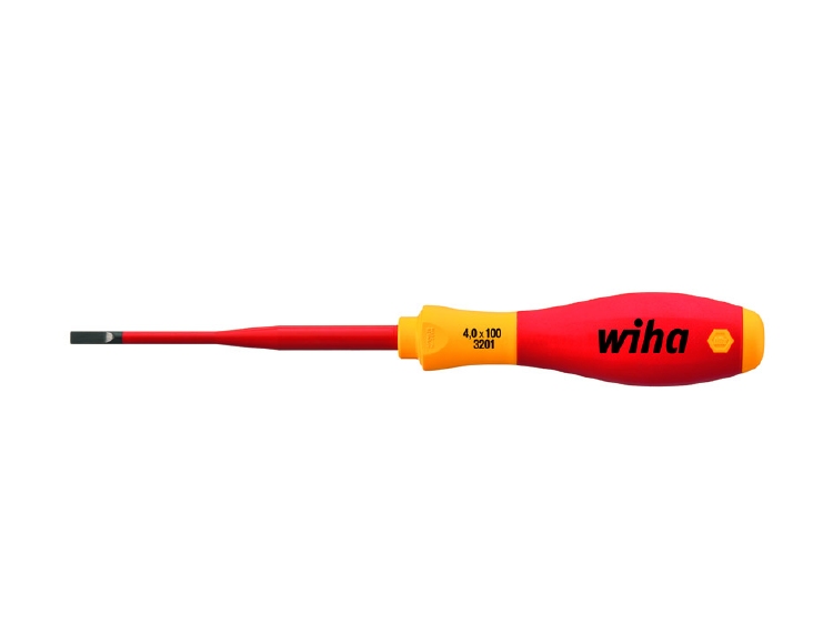 Wiha Schroevendraaier SoftFinish electric slimFix sleufkop (