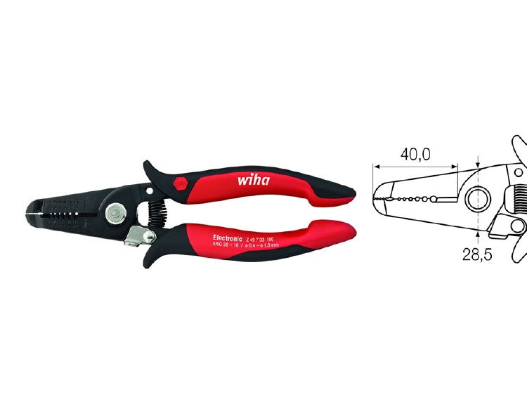 Wiha Afstriptang Electronic stripposities 0,4-1,3 mm (35820)