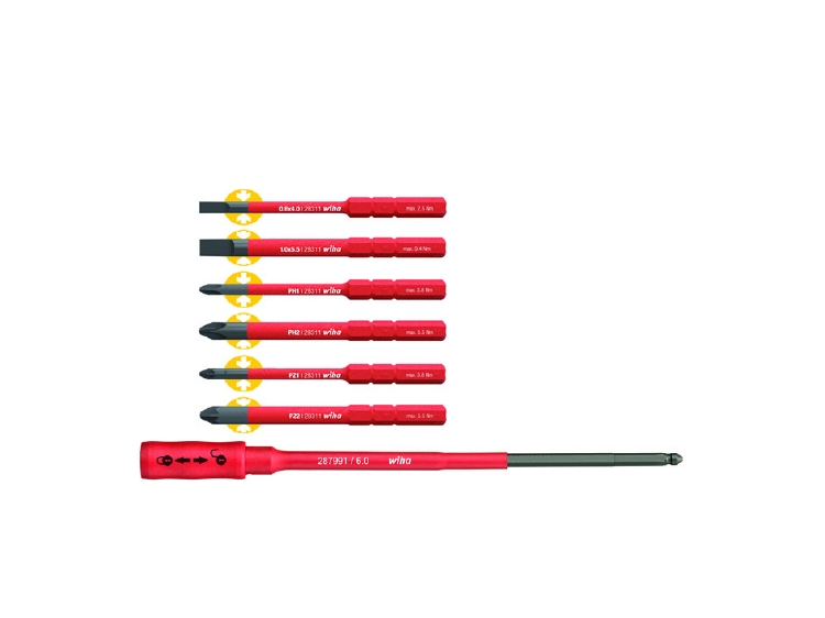 Wiha Bitset slimBit electric assorti met slimBit houder 7-de