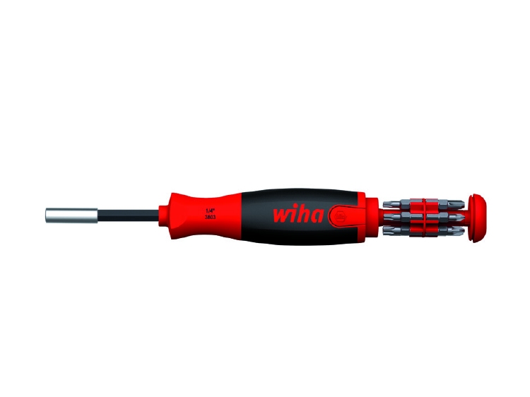 Wiha Schroevendraaier met bitmagazijn LiftUp 25 magnetisch a