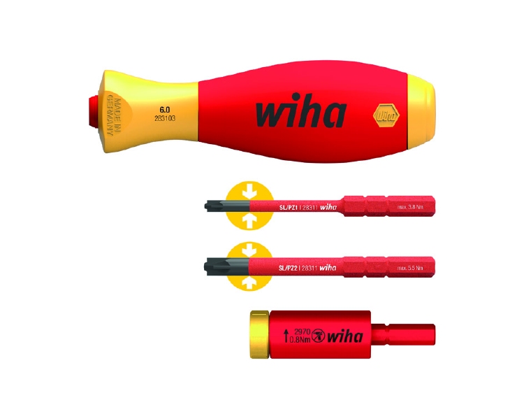 Wiha Momentset easyTorque adapter electric met slimVario® ho