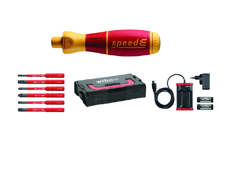 Wiha E-schroevendraaier  set 1  speedE® sleufkop, Phillips,
