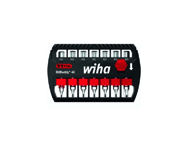 Wiha Bitset BitBuddy® TY-bit 49 mm Pozidriv 7-delig 1/4" (42
