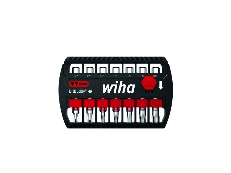 Wiha Bitset BitBuddy® TY-bit 49 mm Pozidriv, TORX® 7-delig 1